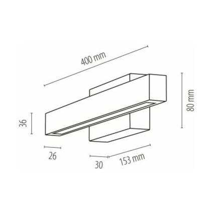 LED Kúpeľňové nástenné svietidlo AQUAVIVA LED/6W/230V 40 cm IP44 dub