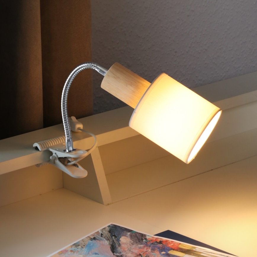 Lampa s klipom TREEHOUSE 1xE27/25W/230V dub