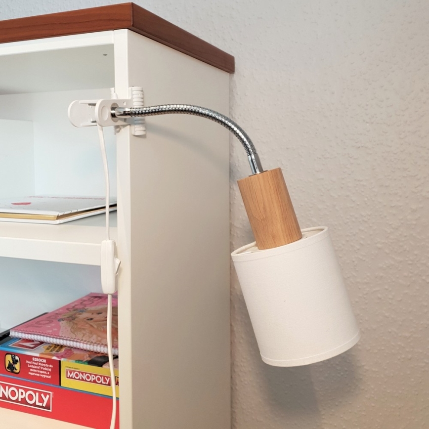 Lampa s klipom TREEHOUSE 1xE27/25W/230V dub