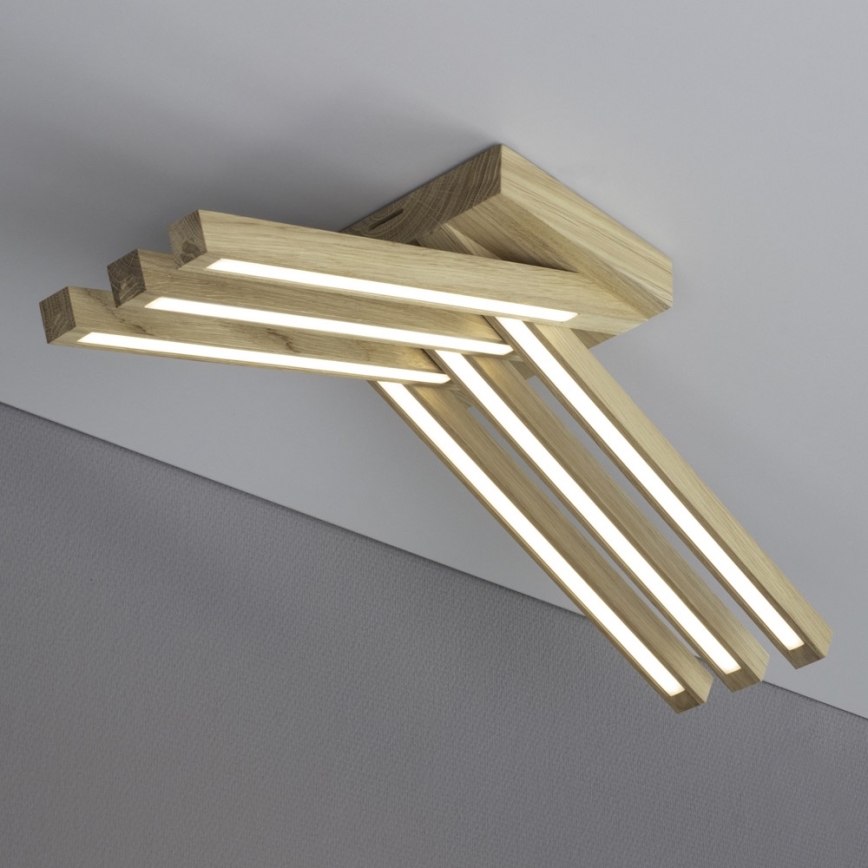 LED Prisadený luster LINUS 6xLED/4,5W/230V matný dub