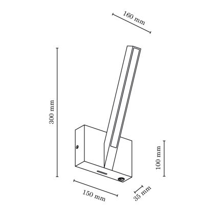 LED Nástenné svietidlo LINUS LED/3,75W/230V dub – FSC certifikované