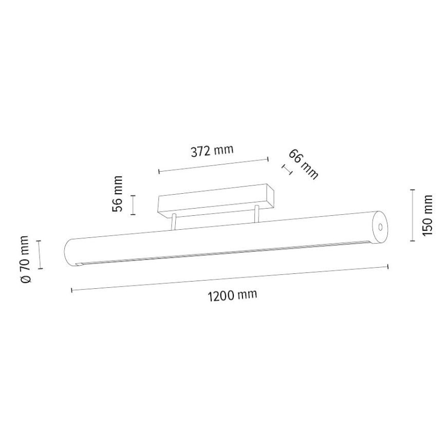 LED Stmievateľné stropné svietidlo CONOR LED/34,5W/230V dub