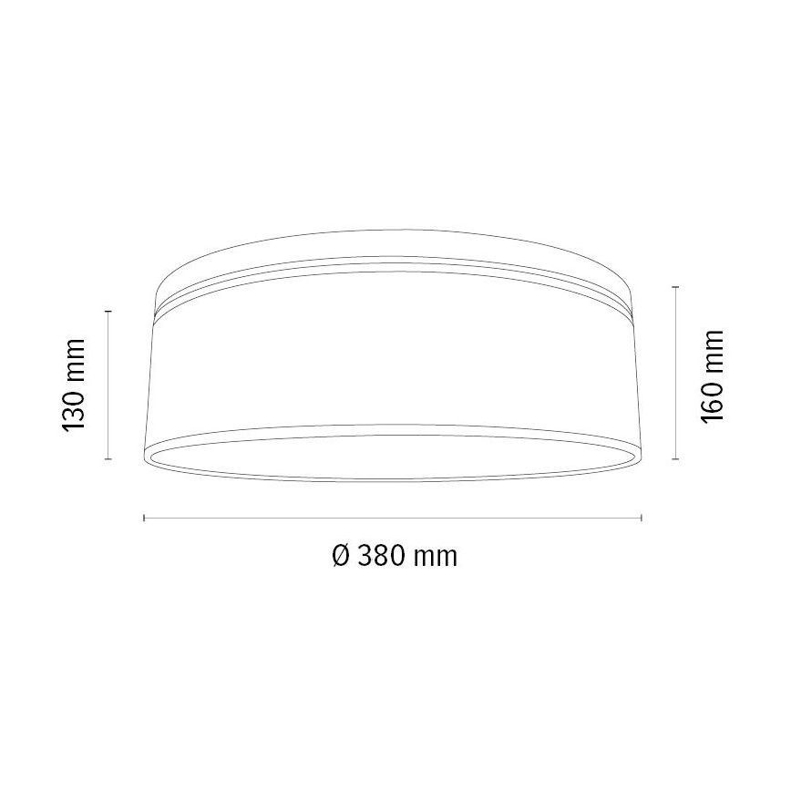 Stropné svietidlo BOHO 2xE27/25W/230V pr. 38 cm dub – FSC certifikované