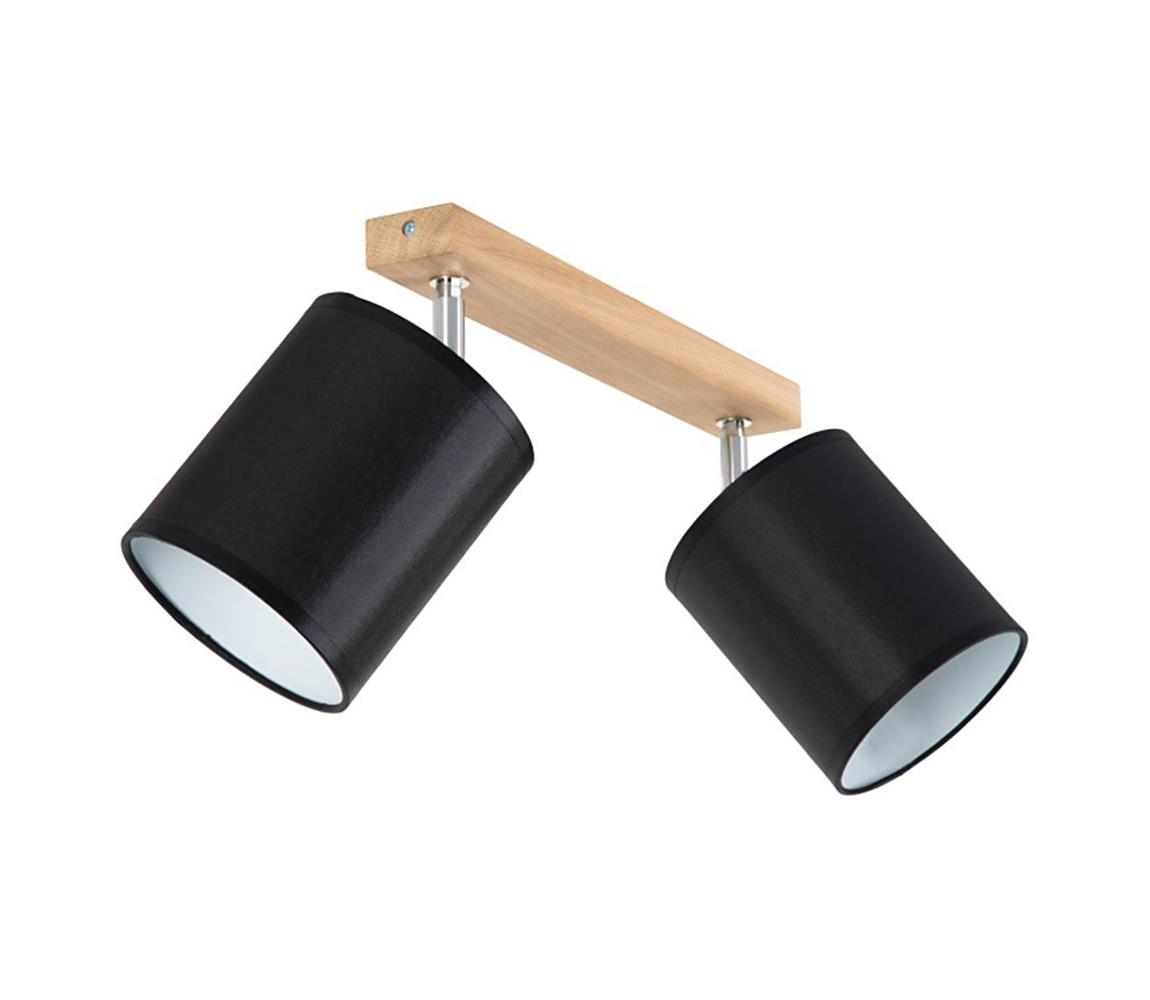 56746274 - Bodové svietidlo APRILLIA 2xE27/25W/230V dub čierna