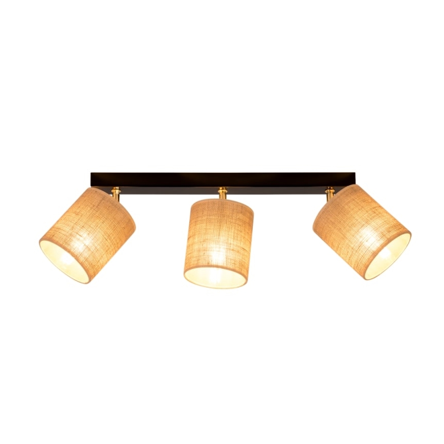 Stropné  bodové svietidlo JUTE 3xE27/25W/230V
