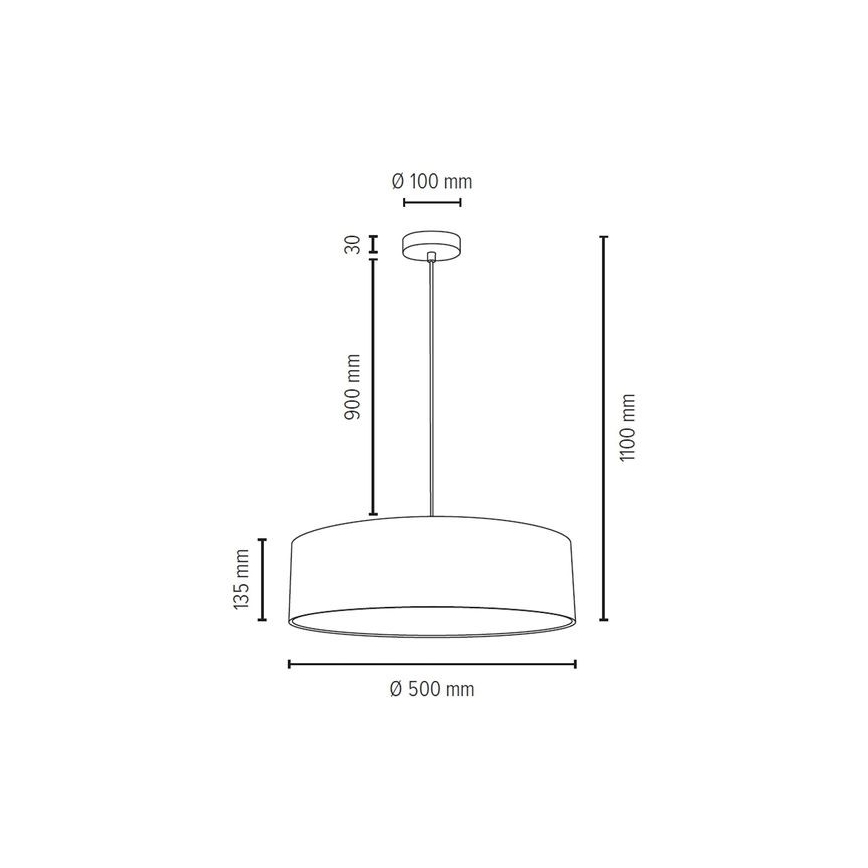 Luster na lanku JOSEFINA 3xE27/25W/230V