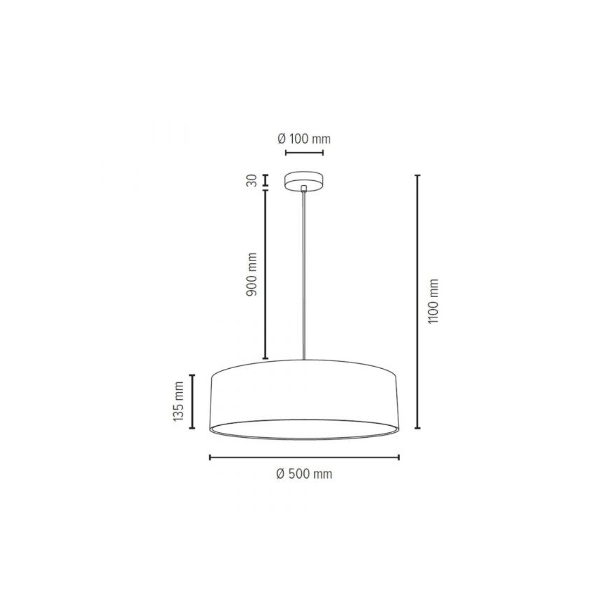 Luster na lanku JOSEFINA 3xE27/25W/230V