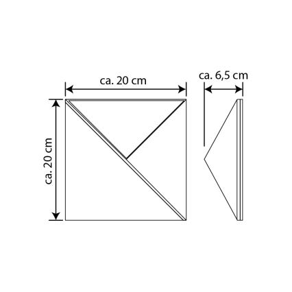 LED Solárne domové číslo LED/3x0,1W/2,4V IP44 – FSC certifikované