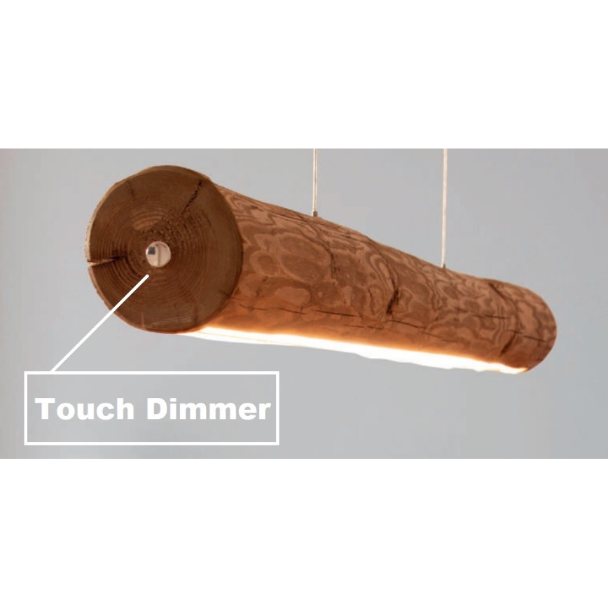 LED Stmievateľný luster na lanku LUCAS LED/25,5W/230V borovica