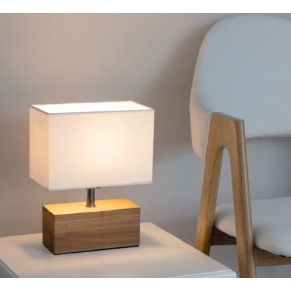 Stolná lampa THEO 1xE27/25W/230V dub