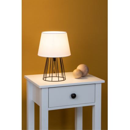 Spot-Light - Stolná lampa MANGOO 1xE27/40W/230V biela/čierna