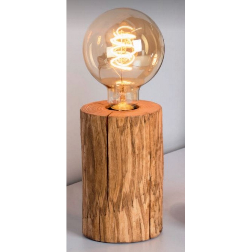 Stolná lampa TRABO 1xE27/25W/230V borovica