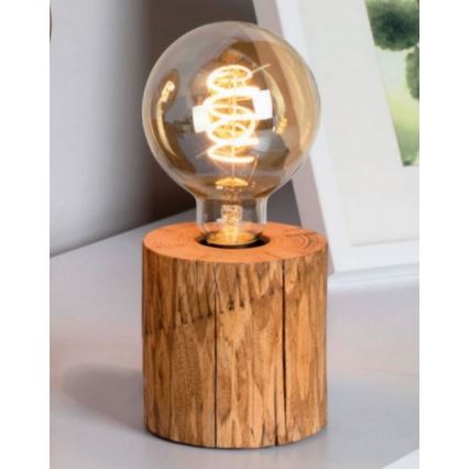Stolná lampa TRABO 1xE27/25W/230V borovica