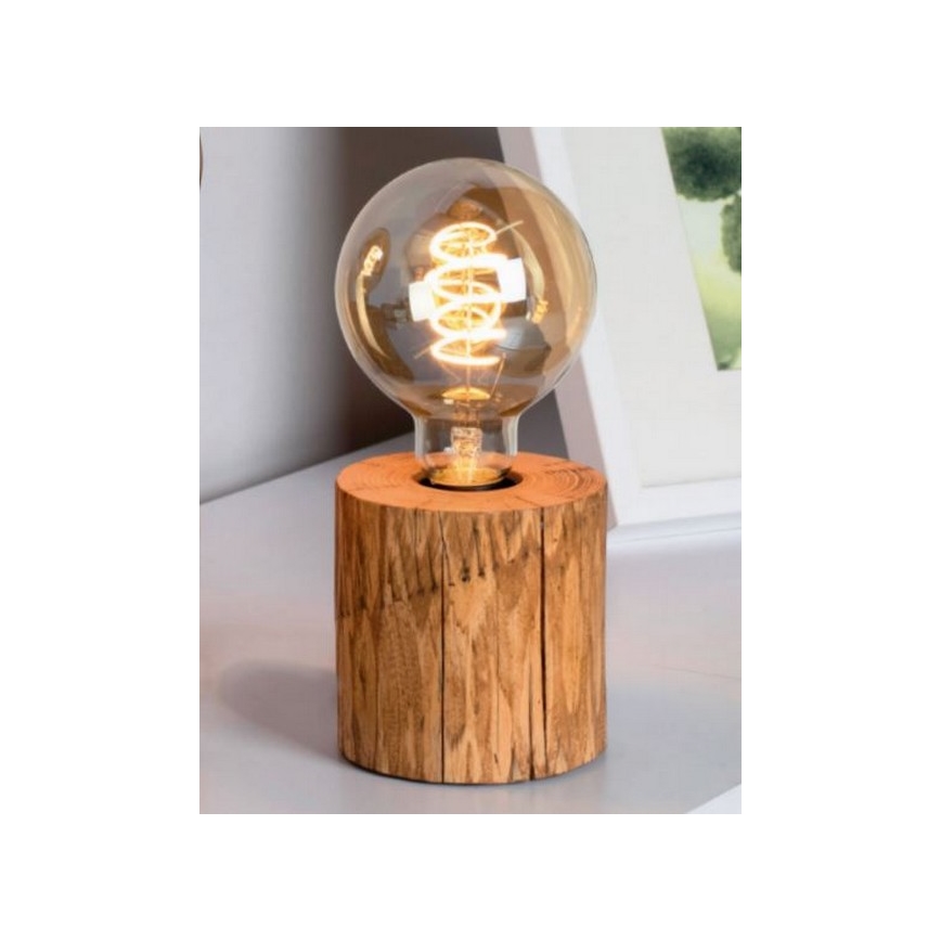 Stolná lampa TRABO 1xE27/25W/230V borovica