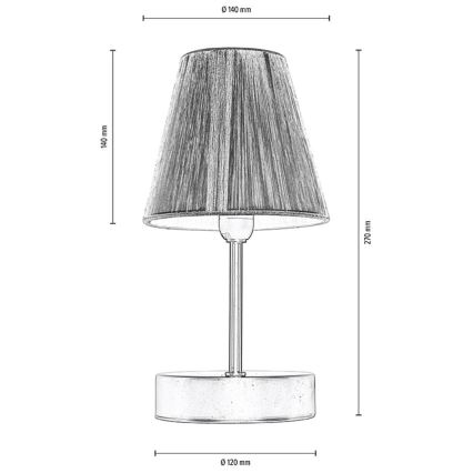 Stolná lampa MILA 1xE14/25W/230V breza