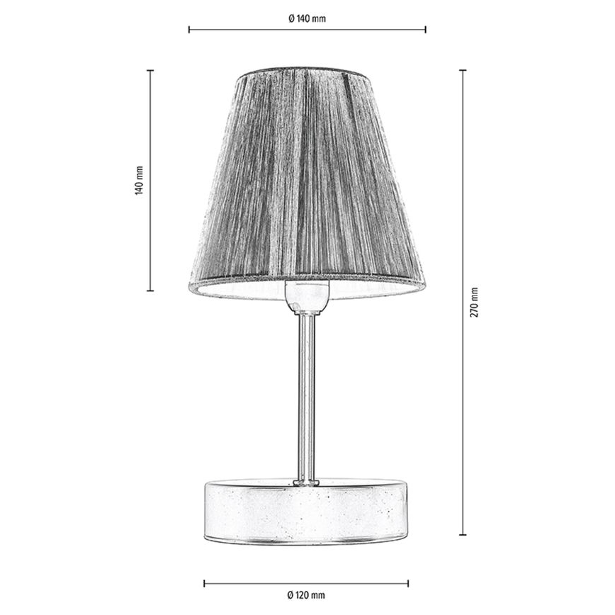 Stolná lampa MILA 1xE14/25W/230V breza