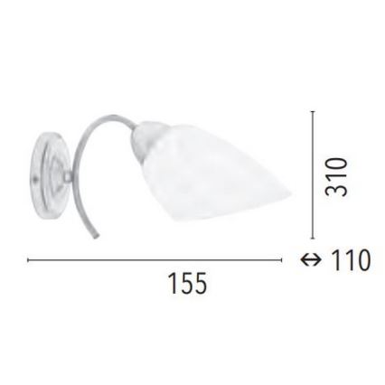 Nástenné svietidlo VILETTA 1xE27/60W/230V