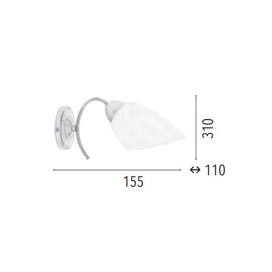 Nástenné svietidlo VILETTA 1xE27/60W/230V