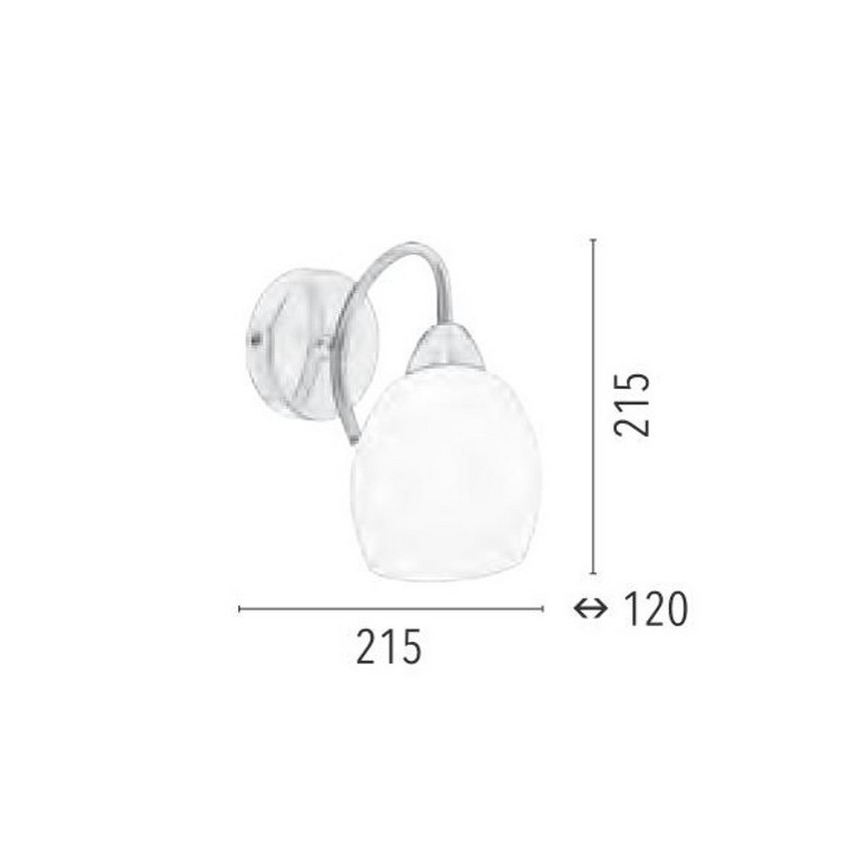 Nástenné svietidlo PISA 1xE27/60W/230V