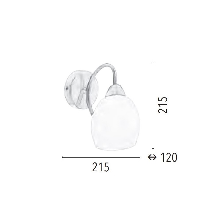 Nástenná lampa PISA 1xE27/60W/230V