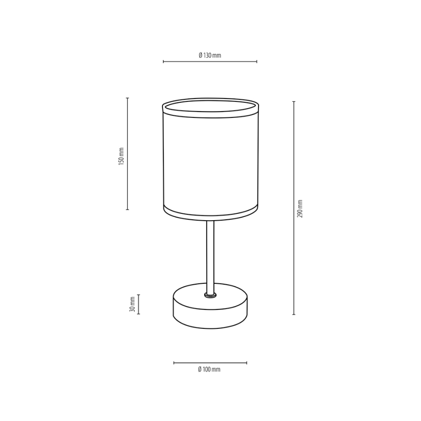 Stolná lampa BOHO 1xE27/25W/230V dub – FSC certifikované