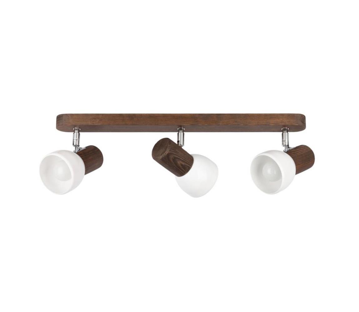 DO2225356 - Stropné bodové svietidlo NEL 3xE27/15W/230V borovica