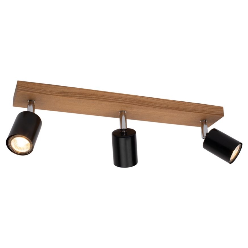 Stropné bodové svietidlo MANARA  3xGU10/5W/230V borovica