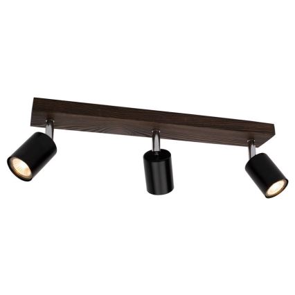 Stropné bodové svietidlo MANARA 3xGU10/5W/230V borovica