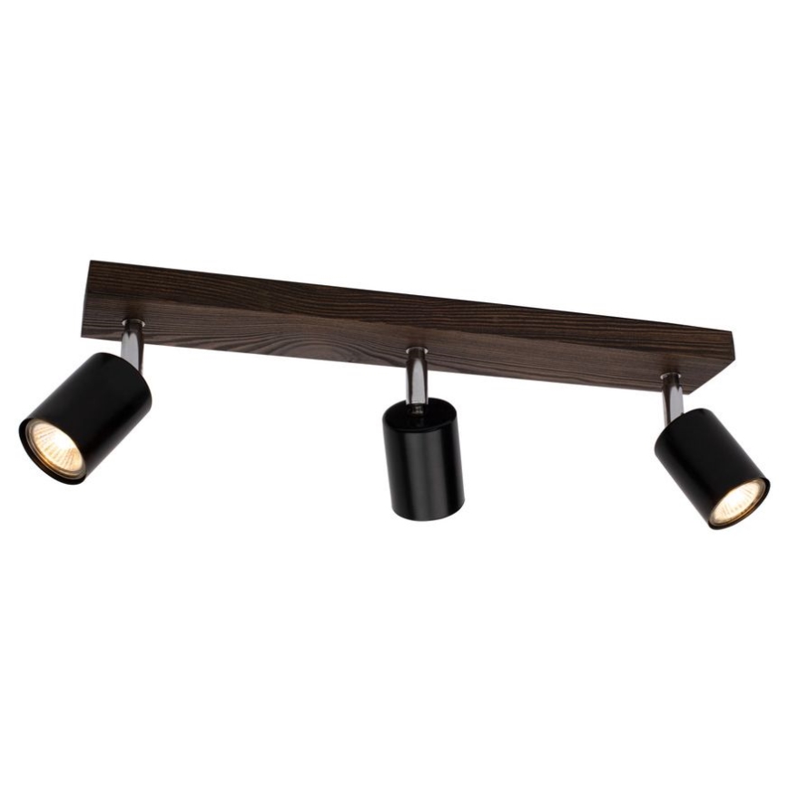 Stropné bodové svietidlo MANARA 3xGU10/5W/230V borovica