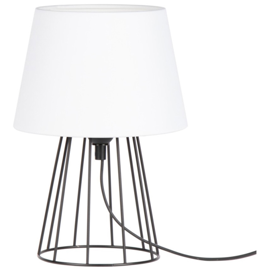 Spot-Light - Stolná lampa MANGOO 1xE27/40W/230V biela/čierna