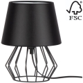 Spot-Light - Stolná lampa MANGOO 1xE27/40W/230V čierna – FSC certifikované