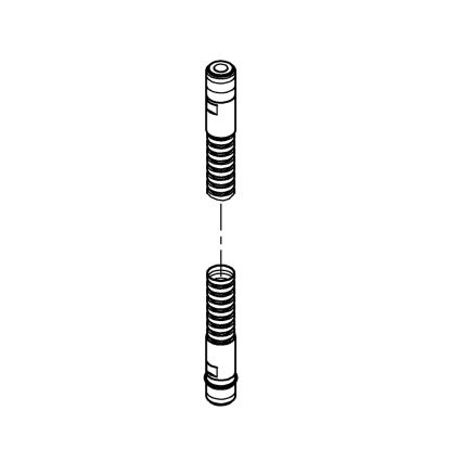 Sprchová hadica GROHE 28146000, 2000 mm, M15 × M15, lesklý chróm