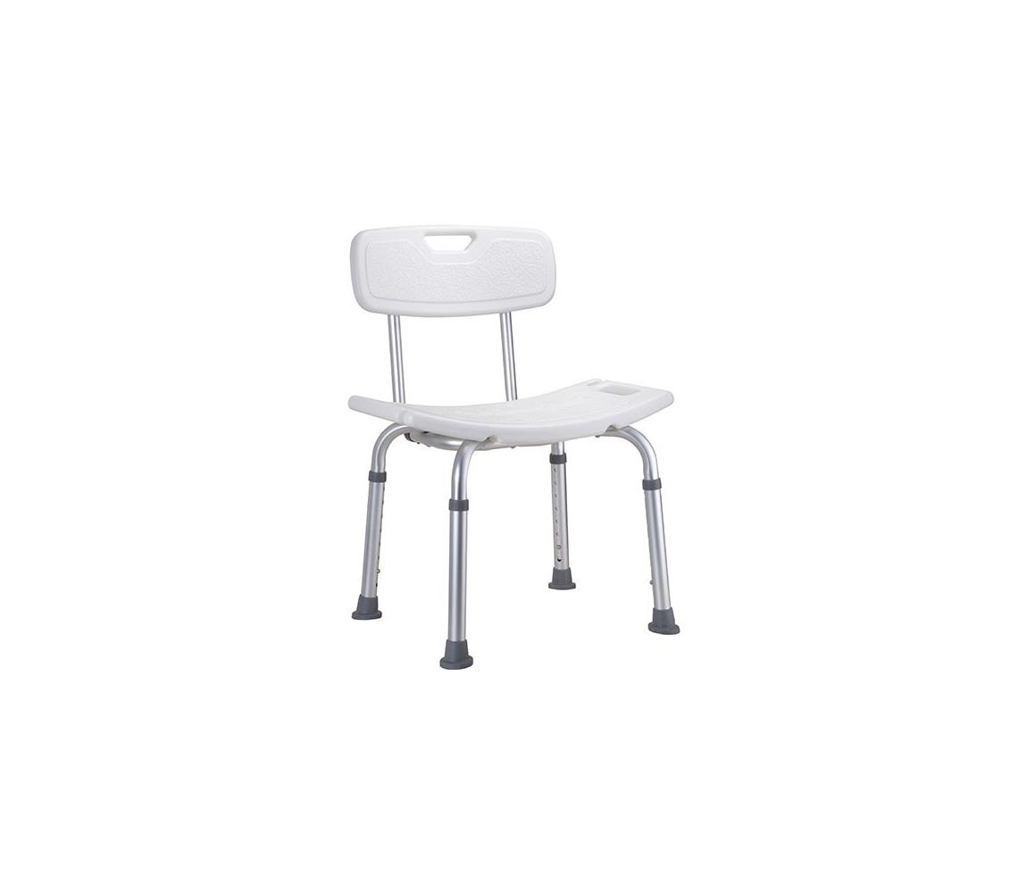 BEMETA Sprchová stolička 51 x 67 cm, strieborná/biela 353125123