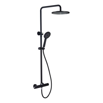 Sprchová súprava s termostatickou batériou DRAGOR matná čierna