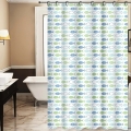 Sprchový záves TORO PREMIUM 178x199 cm modrá/zelená