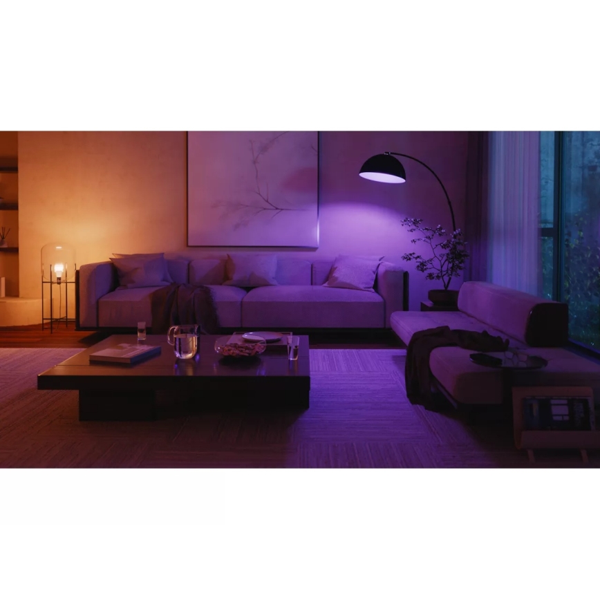 Základná súprava Philips Hue WHITE AND COLOR AMBIANCE 2xE27/8,1W 1000-20000K + Hue Bridge