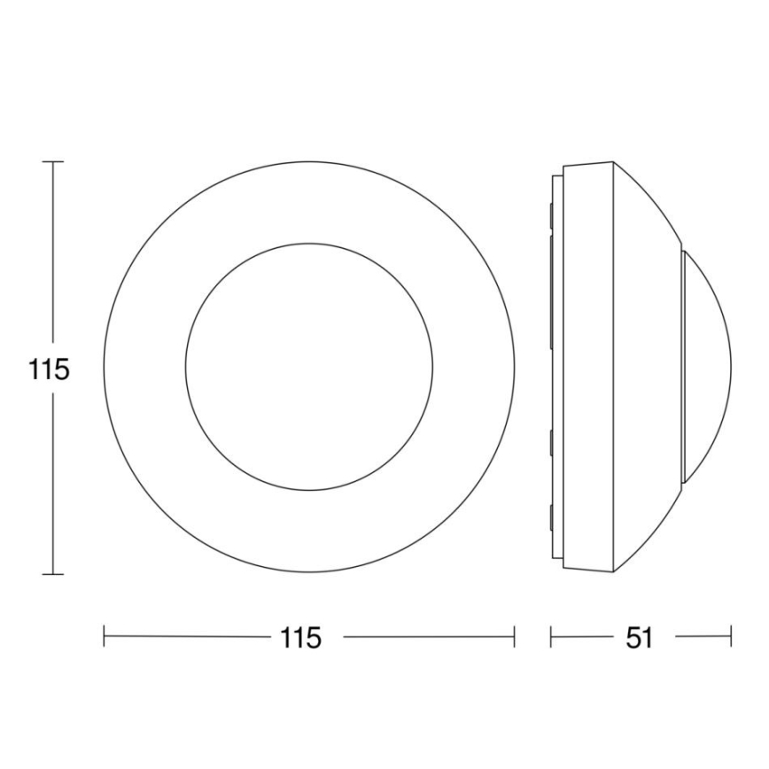 STEINEL 006556 - Vonkajší senzor pohybu IS2360 ECO IP54