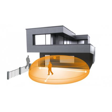 STEINEL 007614 - Vonkajší senzor pohybu iHF 3D KNX čierna IP54