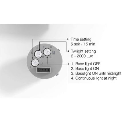 STEINEL 020378 - LED Vonkajšie svietidlo so senzorom L630LED LED/8,2W/230V IP44