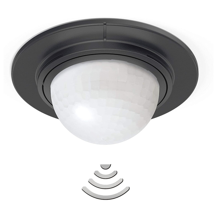 STEINEL 032852 - Vonkajší senzor pohybu podhľadový IS360-1DE čierna IP54