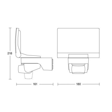 STEINEL 033088 - LED reflektor so senzorom XLED home 2 LED/14W/230V IP44