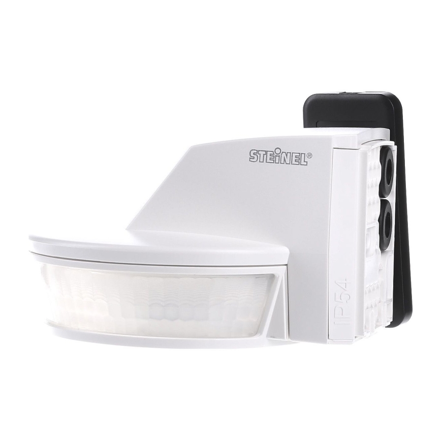 STEINEL 034955 - Vonkajší senzor pohybu SenslQ S biely IP54 + diaľkové ovládanie