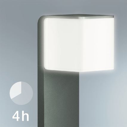 Steinel 055479 - LED Stmievateľná vonkajšia lampa so senzorom CUBO LED/9,5W/230V IP44 antracit