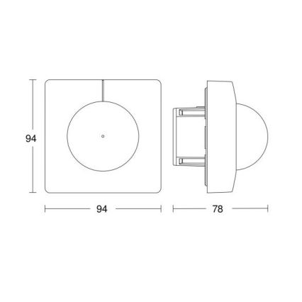 Steinel 055721 - Senzor pohybu IS 3180 COM1 230V biela