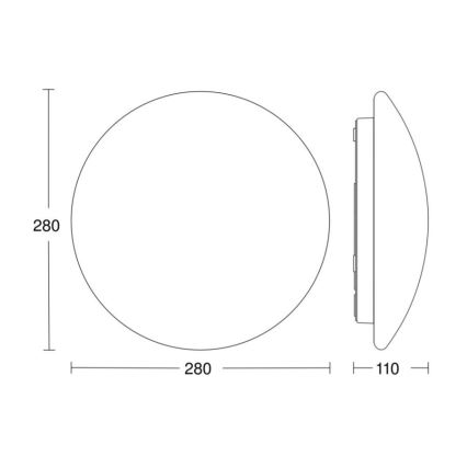 Steinel 056063 - LED Vonkajšie svietidlo so senzorom RS PRO LED/9,5W/230V IP54