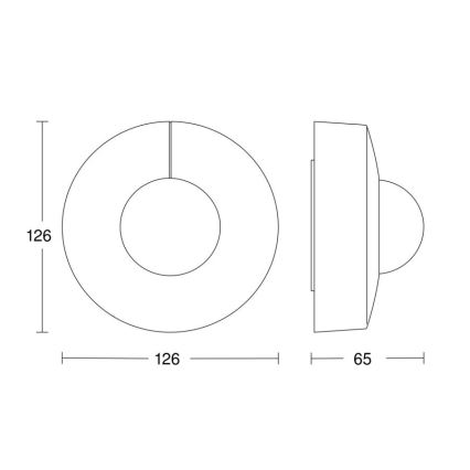 Steinel 057251 - Senzor pohybu IS 3360 DALI-2 IP54 guľatý biela