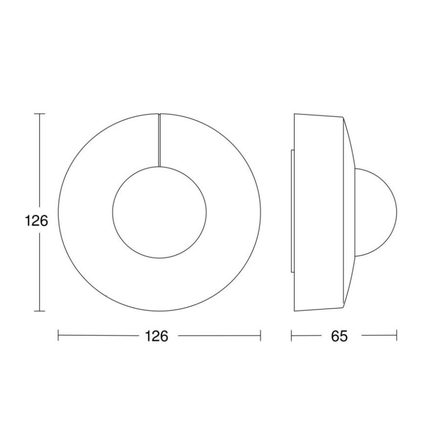 Steinel 057251 - Senzor pohybu IS 3360 DALI-2 IP54 guľatý biela