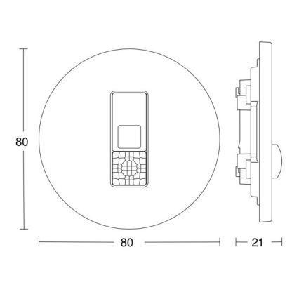 Steinel 057732 - Prezenčný hlásič IR Micro DALI-2 biela