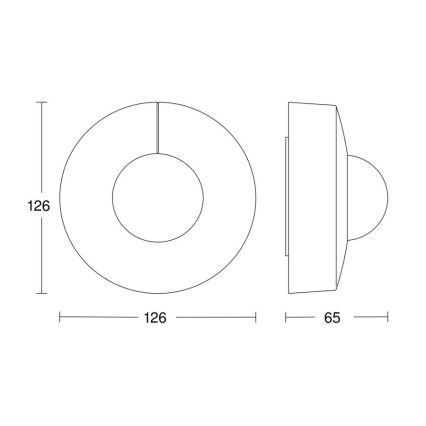 Steinel 058180 - Senzor pohybu IS 3360 V3 KNX IP54 guľatý biela