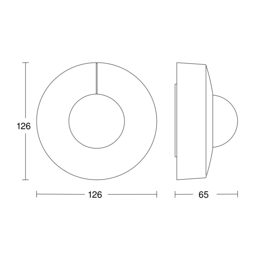 Steinel 058180 - Senzor pohybu IS 3360 V3 KNX IP54 guľatý biela